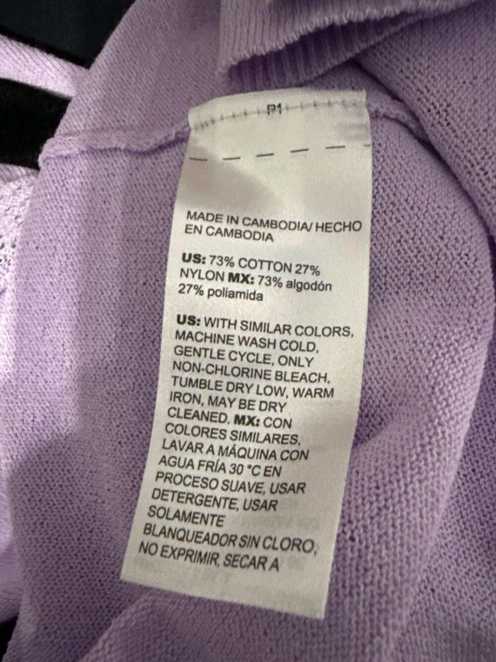 Chicos New Open Front Cardigan Sweater Orchid Mist Size 2 (L) Cotton/Nylon Blend - Picture 6 of 8